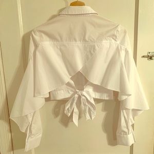 Bleh Ciel open back button up.